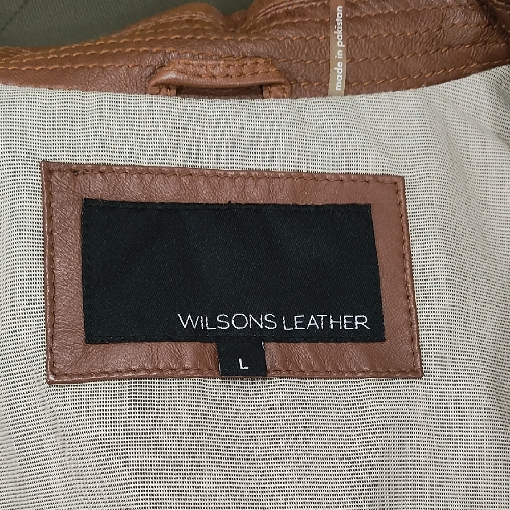 Wilsons Leather Tan Jacket for Men - Picture 15 of 16